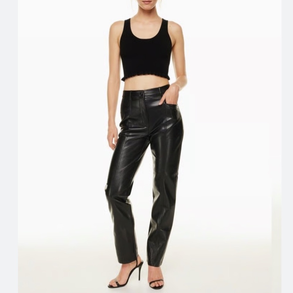 aritzia wilfred rebel leather pants